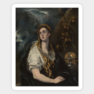 Penitent Magdalene by El Greco Sticker